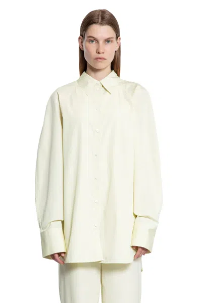 Totême Woman Beige Shirts In Neutral