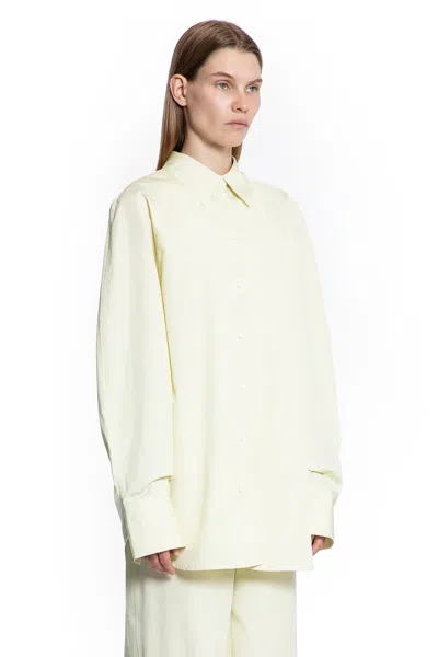 Totême Woman Beige Shirts In Neutral