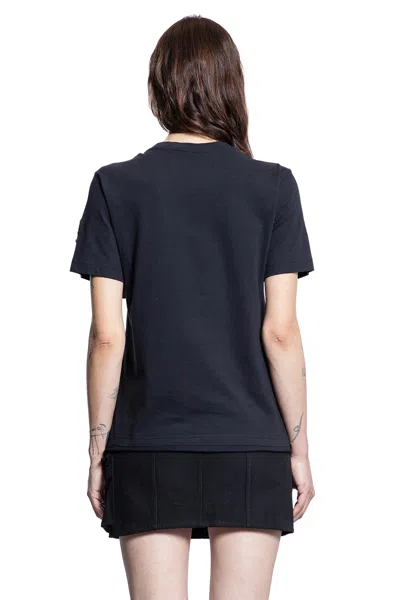 Moncler Genius Woman Black T-shirts & Tank Tops In Black
