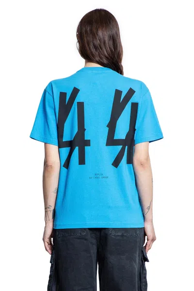 44 Label Group Solid Classic Tee In Blue