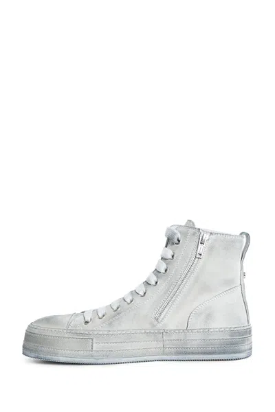 Ann Demeulemeester Man Off-white Sneakers In Metallic