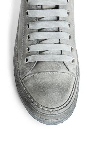 Ann Demeulemeester Man Off-white Sneakers In Metallic