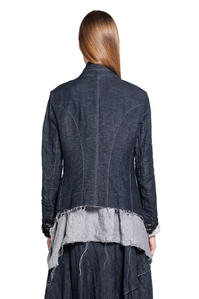 Forme D'expression Woman Blue Jackets In Blue