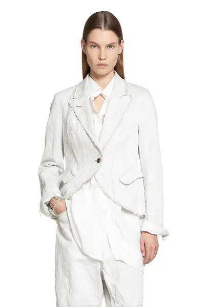Forme D'expression Blazer A Clessidra In Off-white