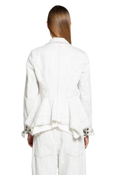 Forme D'expression Blazer A Clessidra In Off-white