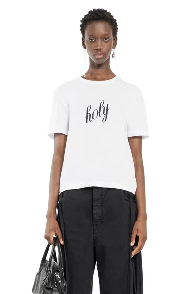 Ann Demeulemeester Woman White T-shirts & Tank Tops
