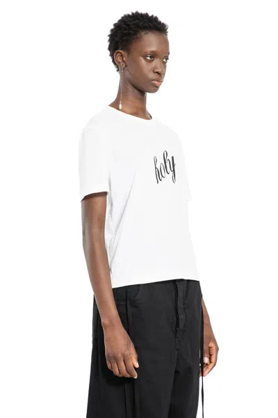 Ann Demeulemeester Woman White T-shirts & Tank Tops