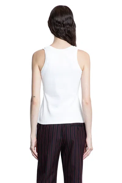 Alexander Mcqueen Mcqueen Placket Tank Top In White