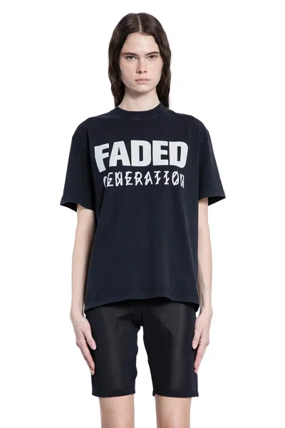 44 Label Group Faded Gen T-shirt In Black