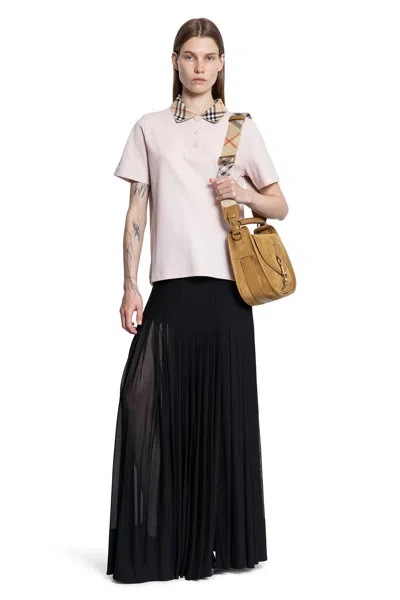 Burberry Bar Pleated Maxi Skirt With Belt
