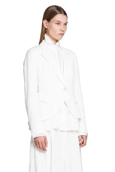 Forme D'expression Blazer A Clessidra In White