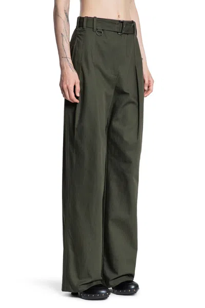 Burberry Woman Green Trousers
