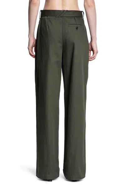 Burberry Woman Green Trousers