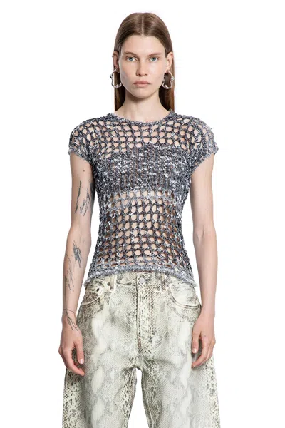 Acne Studios Kambon Tweedy Crochet Top
