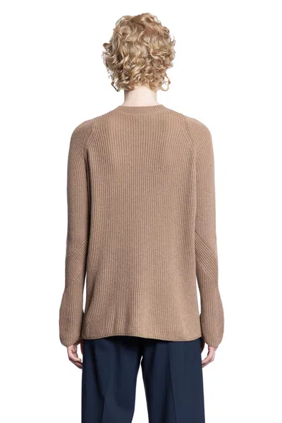 S Max Mara Molveno Camel Jersey In Brown