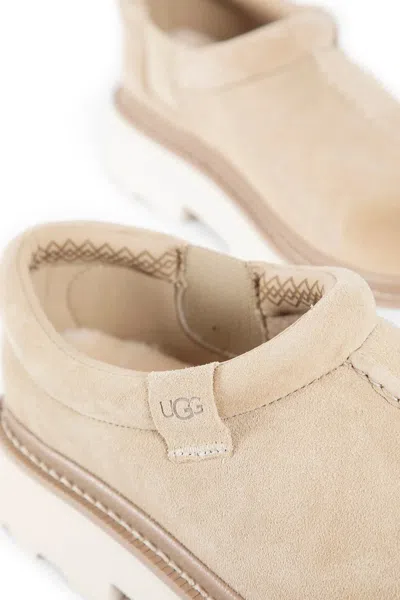 Ugg Suede Lace-up Chunky Sole Shoes In Brown