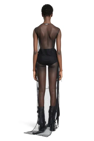 Ann Demeulemeester Woman Black Dresses In Black