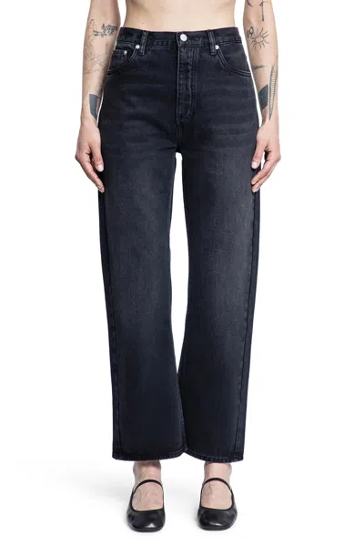 Studio Nicholson Woman Black Jeans In Black