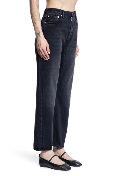 Studio Nicholson Woman Black Jeans In Black