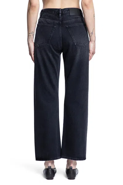 Studio Nicholson Woman Black Jeans In Black