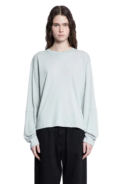 6397 Seamed Perfect Long Sleeve Tee In Blue