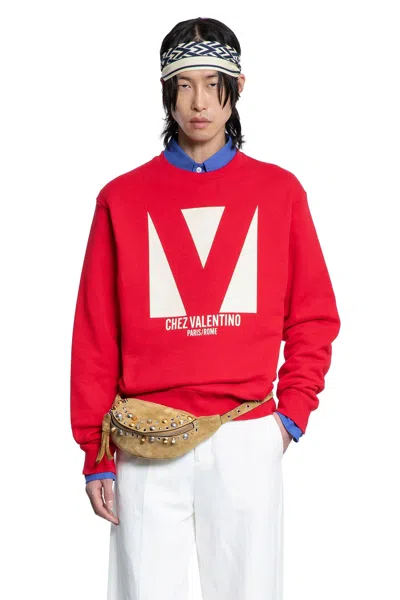 Valentino Sweatshirt Man In Red