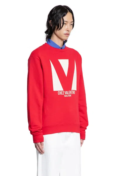 Valentino Sweatshirt Man In Red