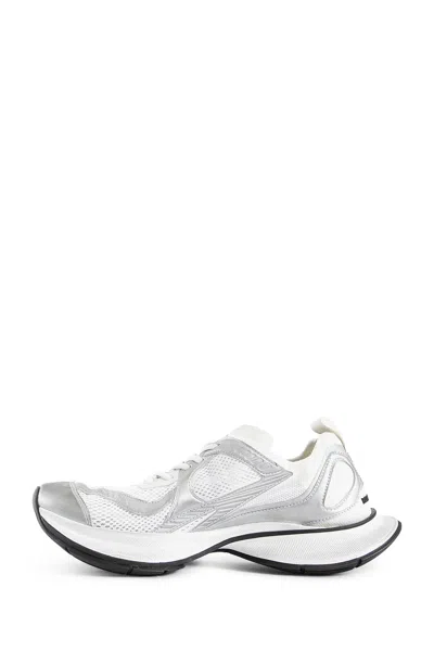 Balenciaga Circuit Canvas Low-top Sneakers In Silver