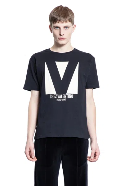 Valentino Chez-print T-shirt In Black