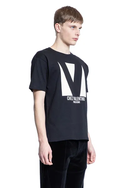 Valentino Chez-print T-shirt In Black