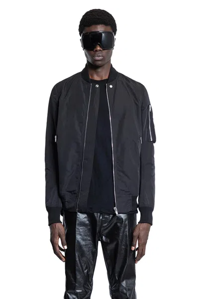 Rick Owens Classic Flight Leather Bomber In Black