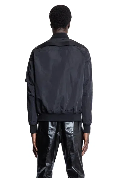 Rick Owens Classic Flight Leather Bomber In Black