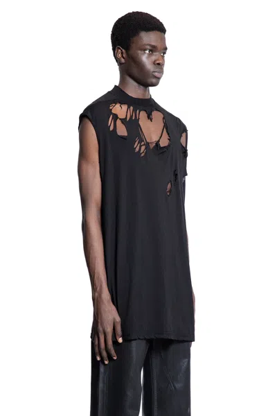 Rick Owens Drkshdw Hollywood Tarp T In Cotton Gauze Jersey In Black