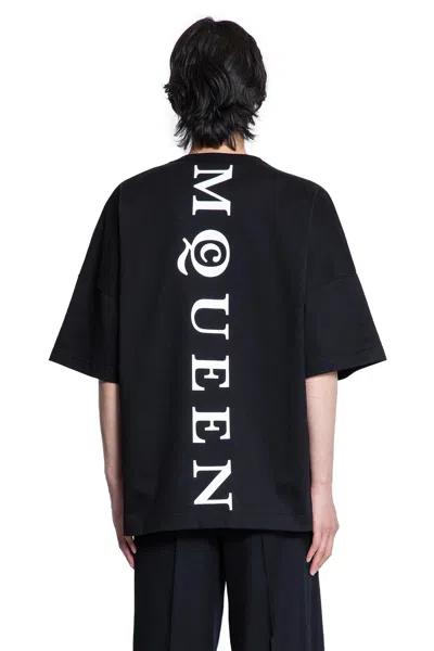 Alexander Mcqueen Black Cotton Clothing T-shirts