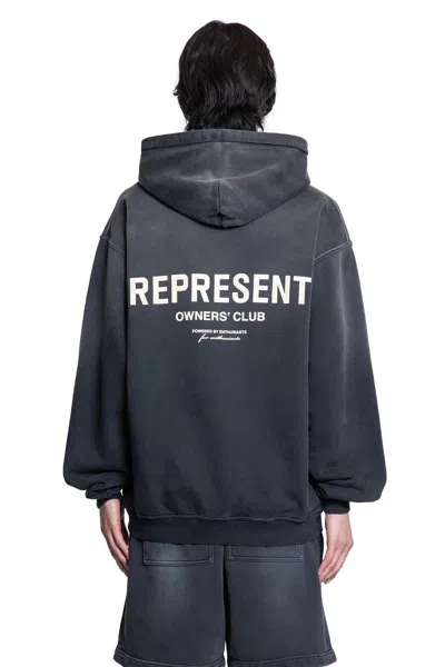 Represent Relaxed Fit Hoodie With Graphic Back And Subtle Logo