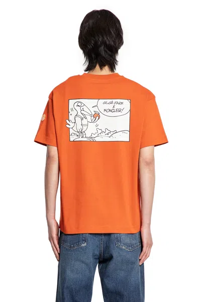 Moncler Genius Man  T-shirts & Tank Tops In Orange