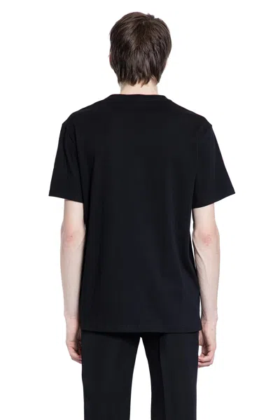 Alexander Mcqueen Logo Lettering Crewneck T-shirt In Black