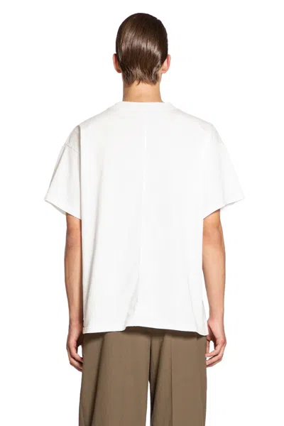 The Row Boxy Cut Cotton T-shirt With Short Sleeves In White