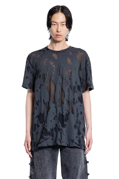 Alexander Mcqueen Alexander Mc Queen Charcoal Black Cotton T Shirt