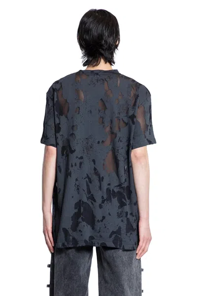 Alexander Mcqueen Alexander Mc Queen Charcoal Black Cotton T Shirt