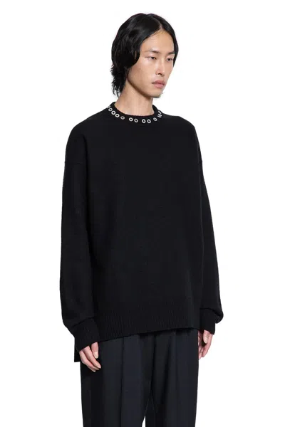 Jil Sander Crewneck Jumper With Stud Application