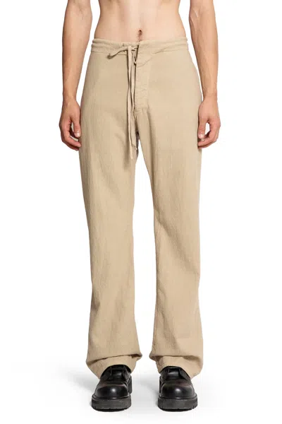Taiga Takahashi Man Beige Trousers In Beige