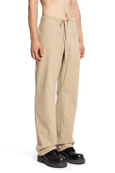Taiga Takahashi Man Beige Trousers In Beige