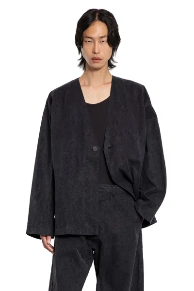 Jan-jan Van Essche Man Black Blazers In Black