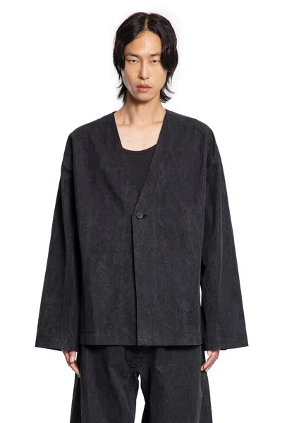 Jan-jan Van Essche Man Black Blazers In Black