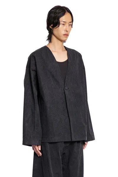 Jan-jan Van Essche Man Black Blazers In Black