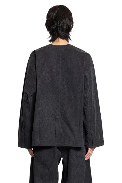 Jan-jan Van Essche Man Black Blazers In Black