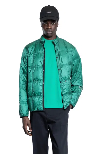 Moncler Genius Men Jayel Jacket Recycled Matt Longue Saison With Quilting Fragment In Green