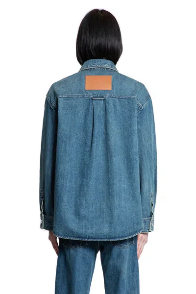 Jil Sander Denim Jacket Featuring Chest Pocket And Contrast Stitching In Blue