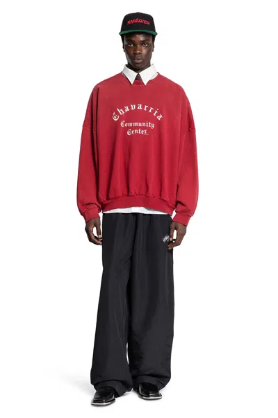 Willy Chavarria Man Black Trousers